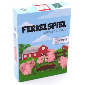Ferkelspiel Erweiterung - Öko-Spielkarten mit lustigen Aufgaben und Ereignissen garantieren mehr Spielspaß