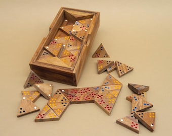 TRIDOMINO - tolles Domino mit Farbpunkten