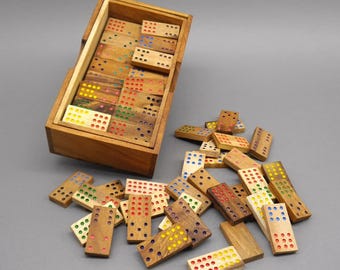DOMINO DOUBLE 12 - elegant wooden dominoes