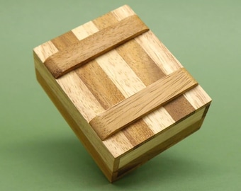 Gift Box No. 2 - high-quality, challenging puzzle with a secret compartment for cash gifts