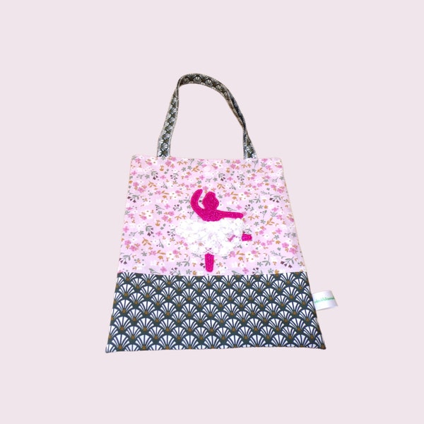 Sac forme cabas pour fillette, motif licorne ou chats, modèle unique