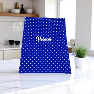 Pochette de rangement pour serviette de cantine, poche range serviette de table, pochette personnalisable