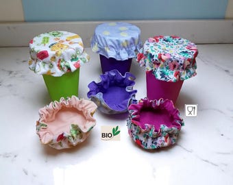 couvre verre, charlotte à verre en coton BIO