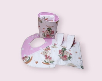 ensemble pour bébé coton doublé d'éponge bambou, cadeau de naissance, kit naissance