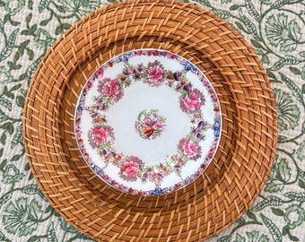 Vierer Set - multicolor/rosa Chinoiserie kleine Teller - Grandmillennarium Wohndekor - vintage 16,5 cm Durchmesser