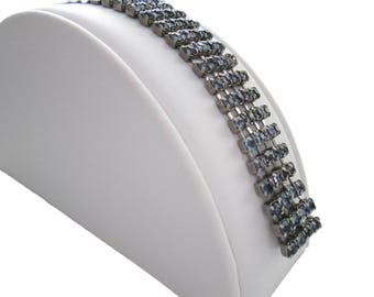 Lot de 100 Bracelets Bleu en Tissu - Bracelets d'Identification et