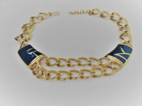 Monet Vintage Signed Chain Necklace - image 1