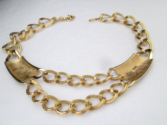 Monet Vintage Signed Chain Necklace - image 4