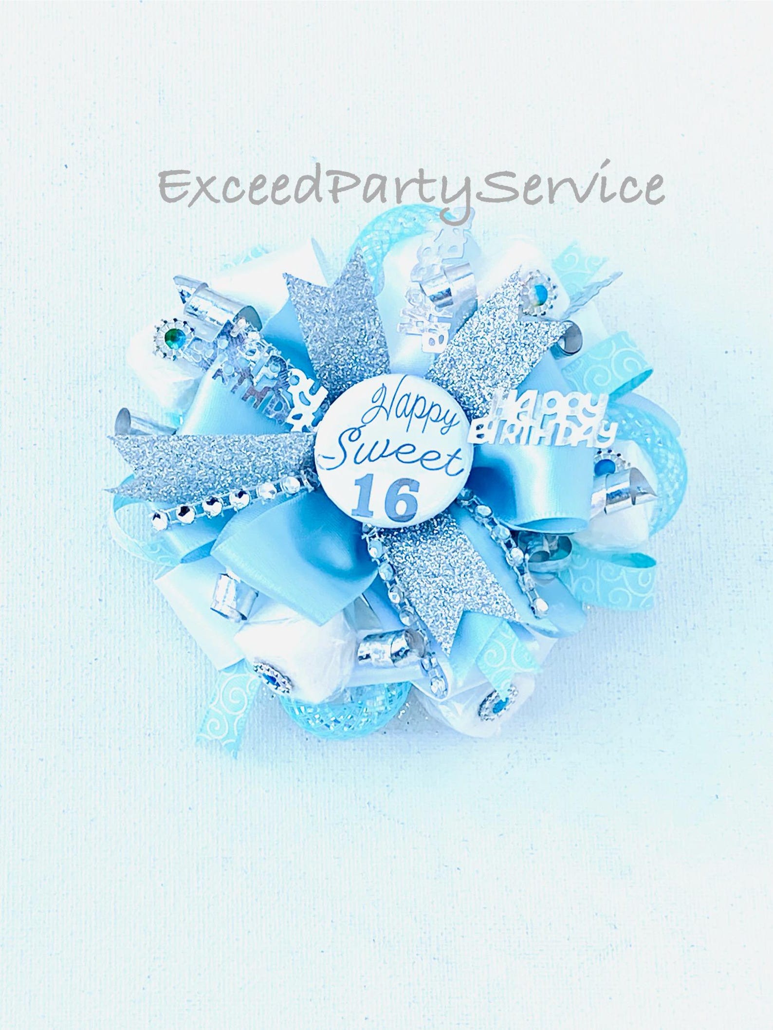 Sweet 16 Birthday Corsage Happy Birthday Party Sugar Cubes Corsage ...