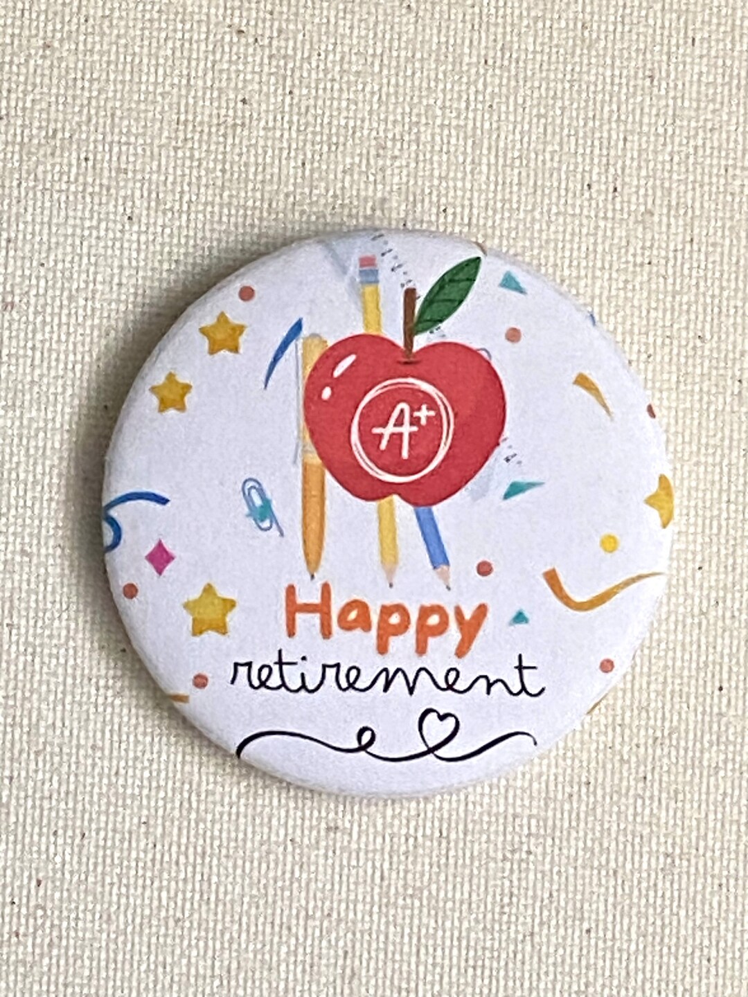 Retire Control Button Teacher Retirement Button Educator Retirement Button Principal ...