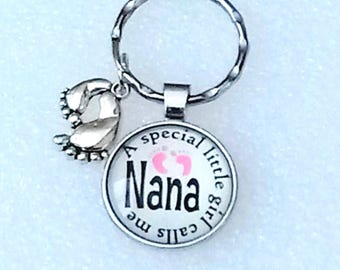 Grandma Baby Shower  Key Chain  Baby Shower Keepsake