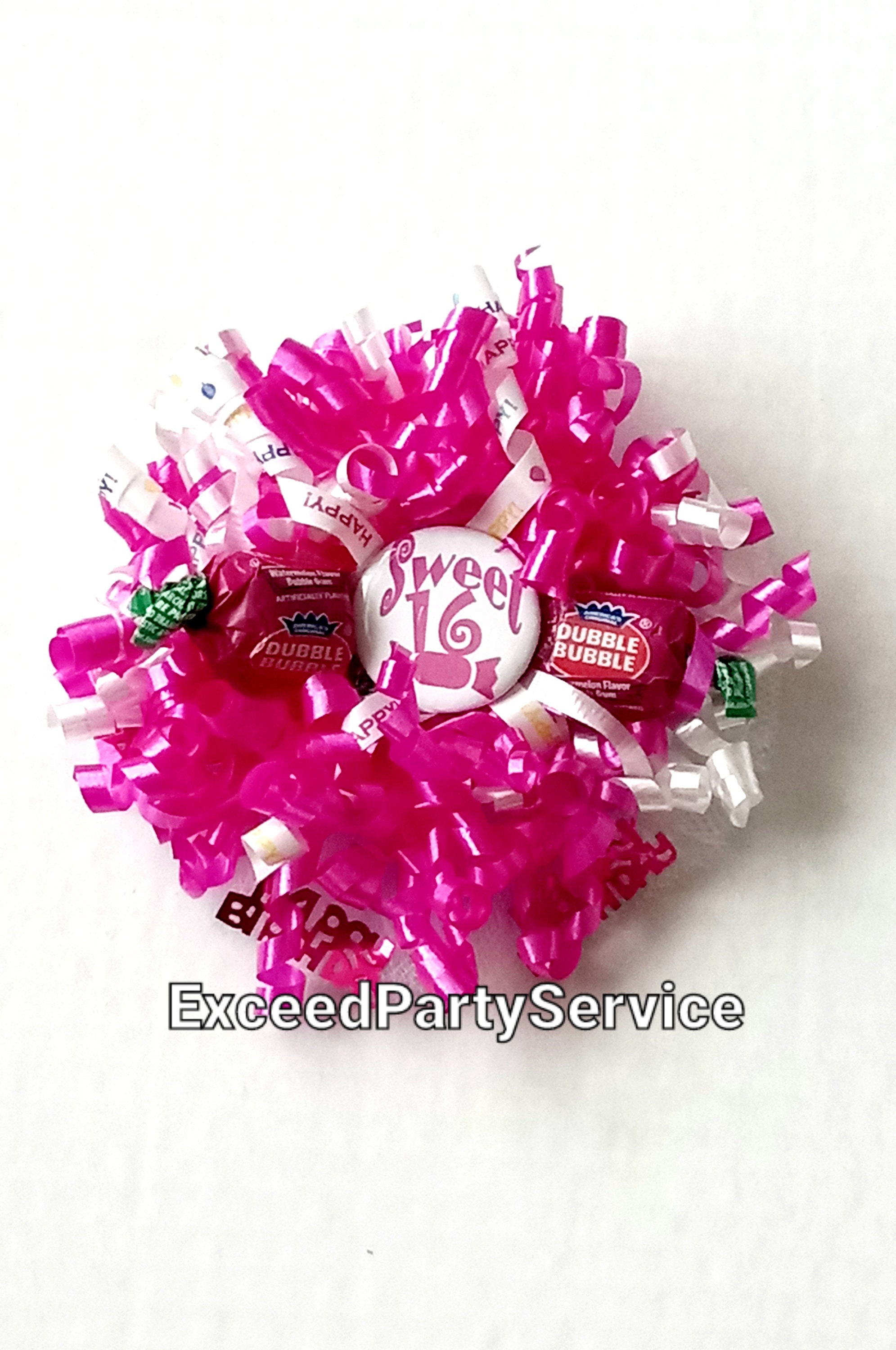 Birthday Party Candy Curly Ribbon Corsage - Etsy