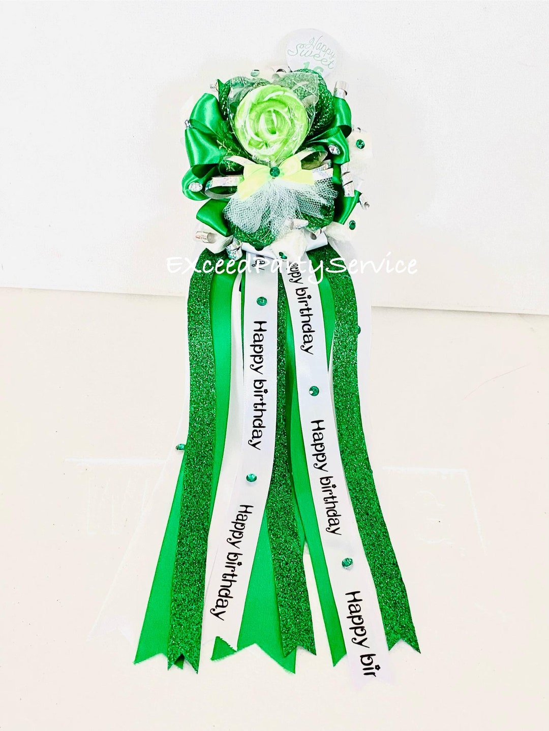Sweet 16 Birthday Corsage Customize Happy Birthday Party Candy Sugar ...