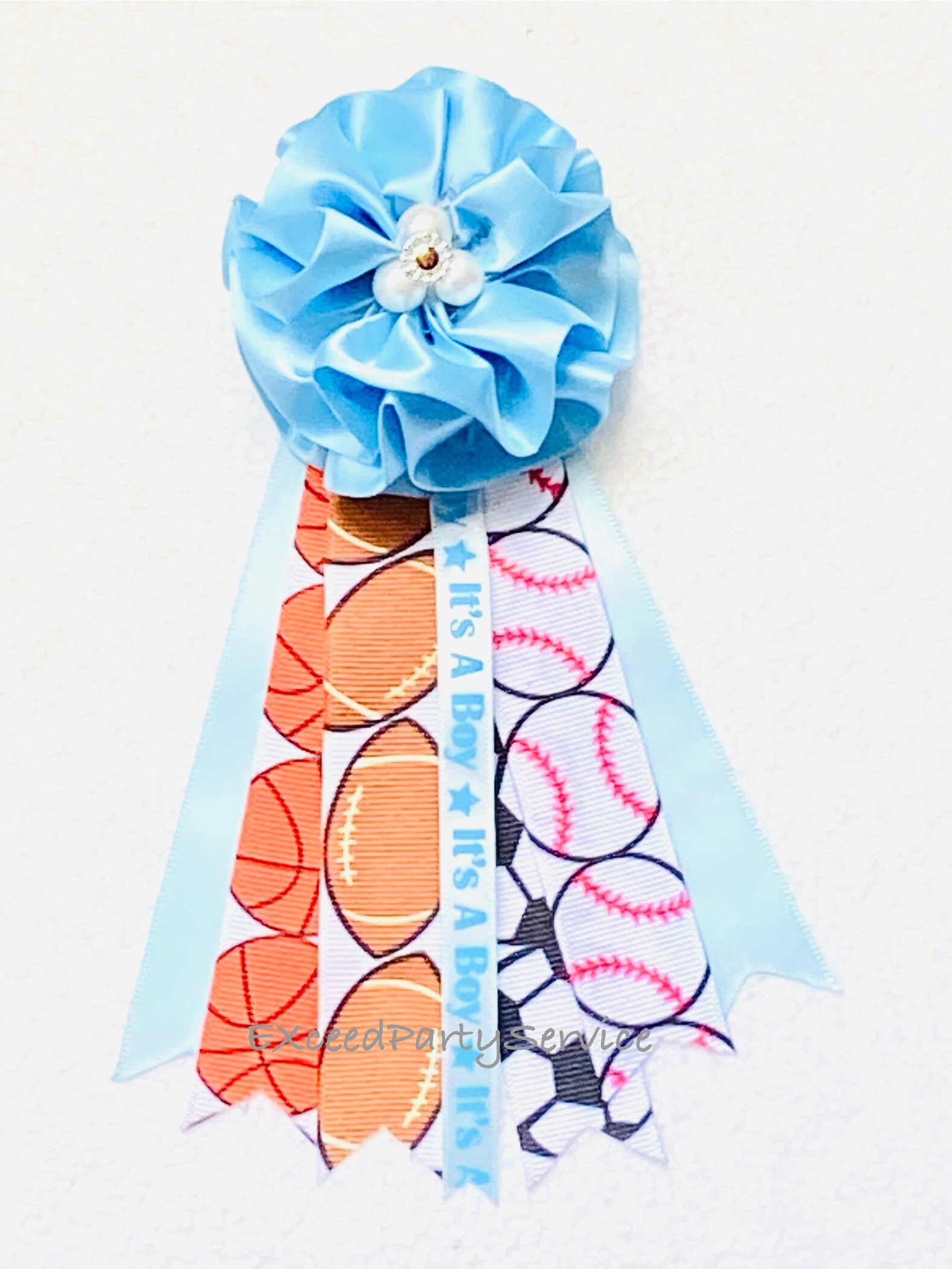 Cinta para fiesta de baby shower con temática deportiva, cinta para futura mamá, prendedor para baby shower para invitados o abuela