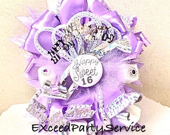 Sweet 16 Birthday Corsage Happy Birthday Party Sugar Cubes Corsage Birthday Party  Shoulder  Pin on Corsage Lilac Lavender