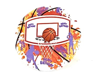 Girls Basketball Birthday Party Badge Corsage Basket ball Birthday Pin Custom Birthday Pins Sports Theme Birthday Party Pin Badge