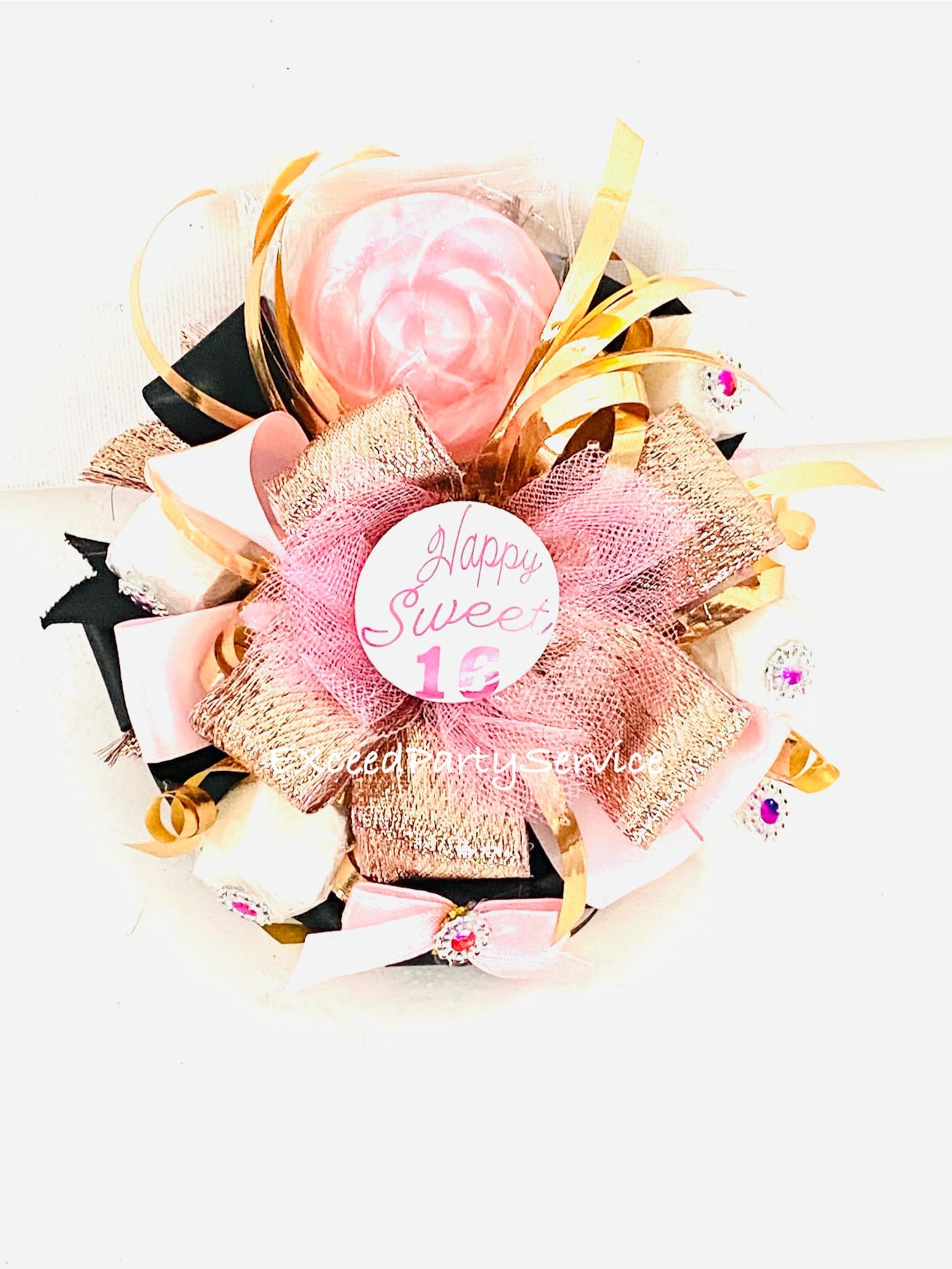 Sweet 16 Birthday Corsage Happy Birthday Party Sugar Cubes Candy ...
