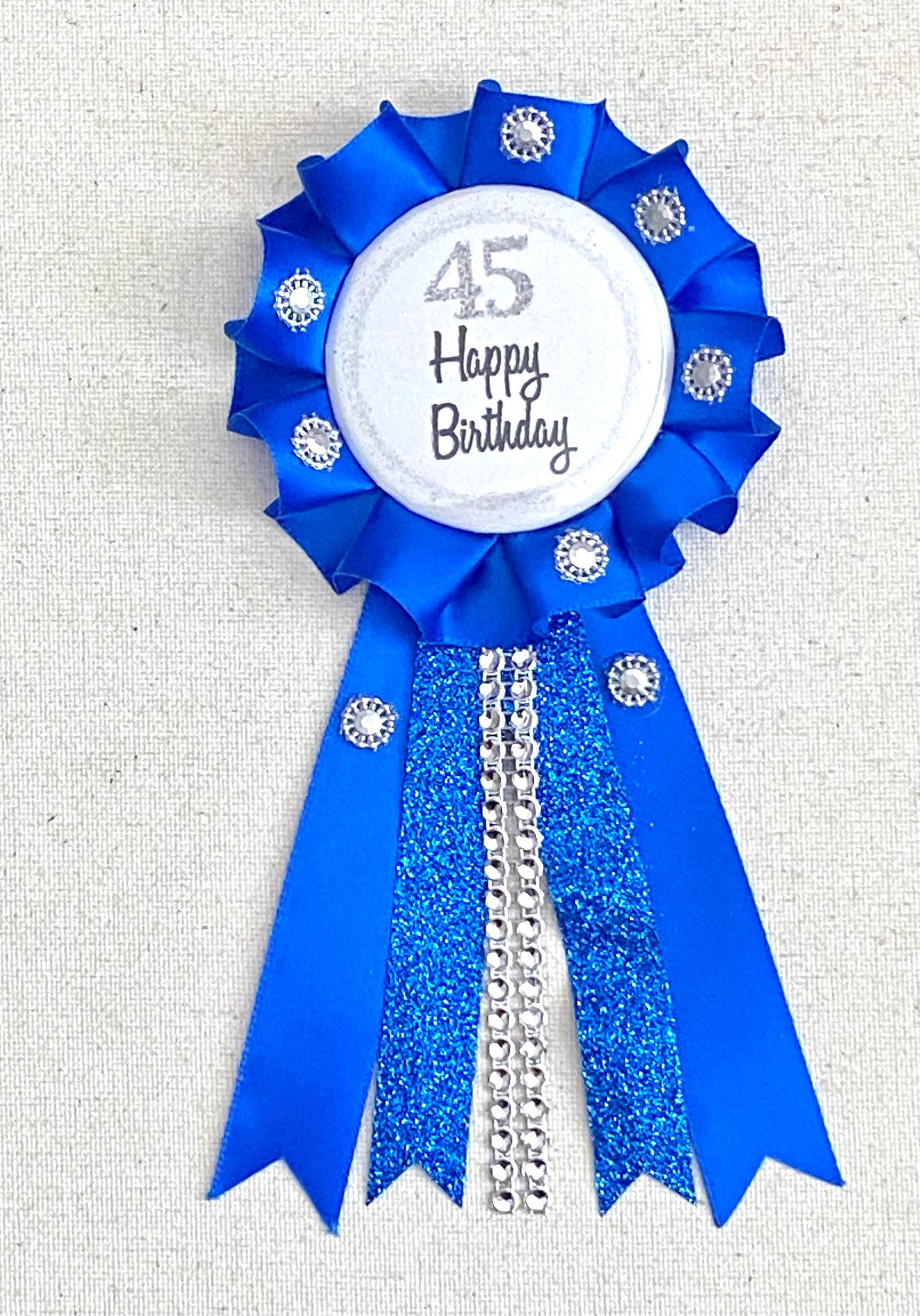 Birthday Badge Birthday Number Pin Custom Birthday Pins Award Ribbon ...