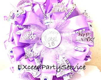 Lavender Sweet 16 Birthday Corsage Happy Birthday Party Sugar Cubes Corsage Birthday Party Wrist Corsage Lilac