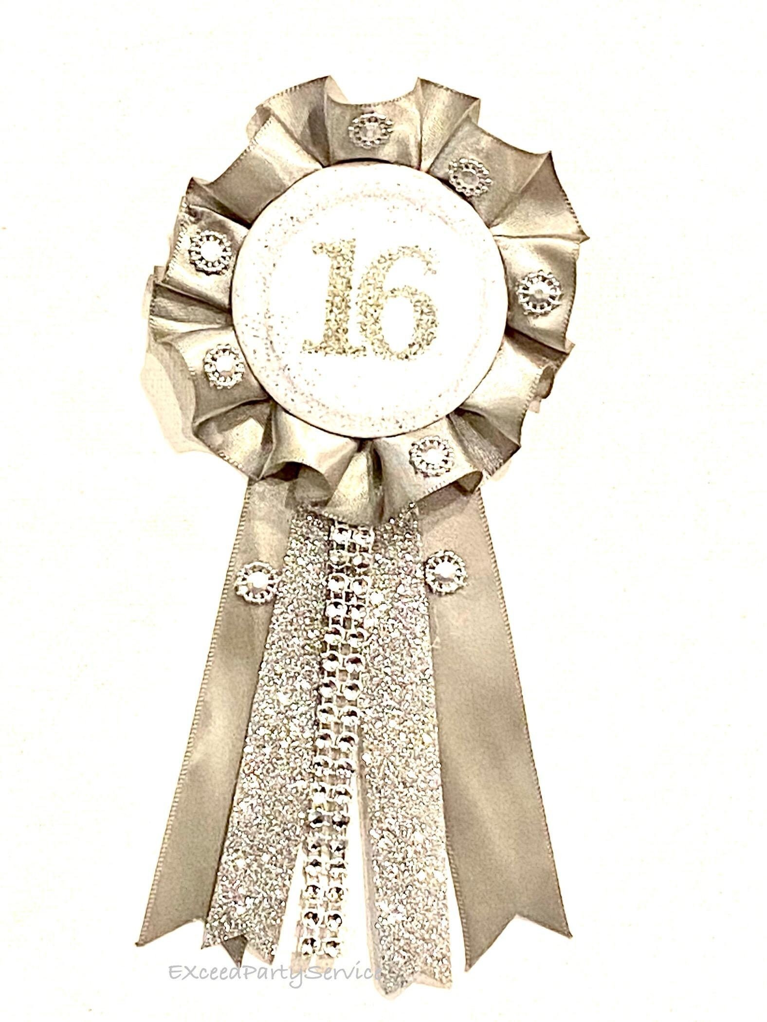 Birthday Badge Birthday Number Pin Custom Birthday Pins Award Ribbon ...