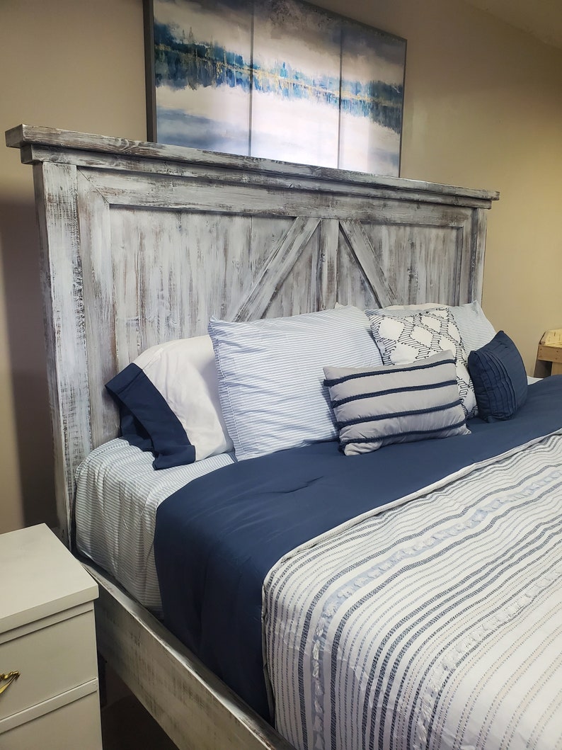 Farm House Bed Frame Free Shipping Diy Bed Frame Rustic Farmhouse Wood