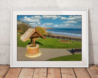 Crescent Gardens & Filey Bay | Canvas Print | Photographic Print