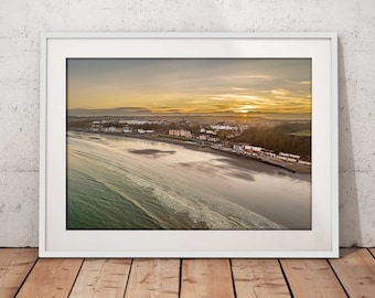 Filey Town Sunset | Photographic Print | Fine Arts Print
