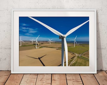 Wind Farm Turbine | Photographic Print | Aerial Photography