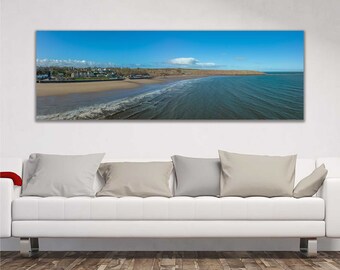 Filey Bay Panorama | Canvas Mounted Print | Photographic Print on Foam Mount