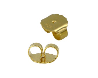 XXL Ohrstecker-Verschluss in Gold Silber 925 – 10mm Ohrmutter, Ideal für große Ohrringe und Ohrlöcher