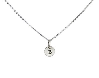 Necklace with letters, real sterling silver