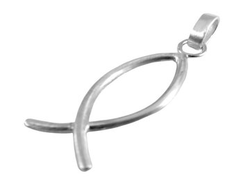 Handcrafted ICHTHYS pendant in silver - symbolic and elegant design