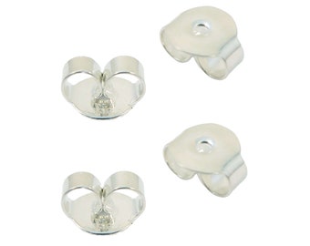 Pack of 4 stud earrings clasp silver 925