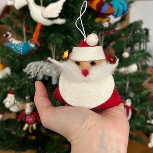 Pendentif de Noël Père Noël I Décoration de sapin de Noël Décoration de Noël I Sapin de Noël d'hiver I Décoration de Père Noël
