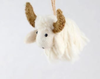 Felt Yak Ornament | Easter Decoration | Christmas Tree Ornament | Christmas Decoration | Winter Christmas Tree | Christmas Yak
