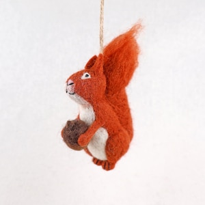 Anhänger Eichhörnchen I  Deko aus Filz I Winter I Weihnachtsbaum I Herbstdeko I Anhänger aus Filz I Waldtiere