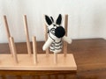 Cute finger puppet zebra made of felt I Finger game I Safari I African animals I Toy Montessori I Tell stories