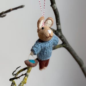 Pendant bunny with Easter nest I Easter decorations I Easter decoration I I Easter bouquet I Felt decoration Easter I Easter bunny I Spring