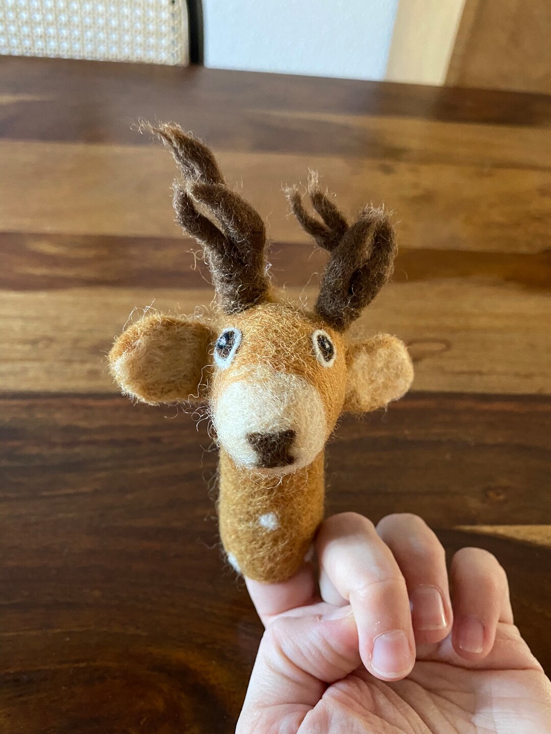 Finger Puppet Deer Made of Felt I Finger Play I Forest Animals Etsy
