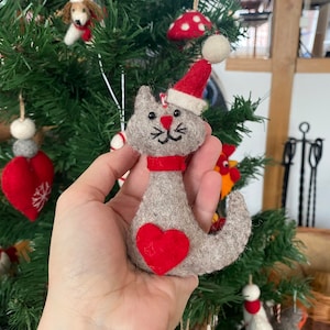 Christmas pendant cat I Christmas tree decoration Christmas decoration I Winter Christmas tree I Christmas cat