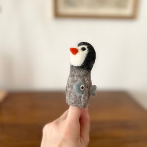 Cute felt penguin finger puppet I Finger game I Sea creatures I Fish I Montessori toy I Storytelling I Sea creatures