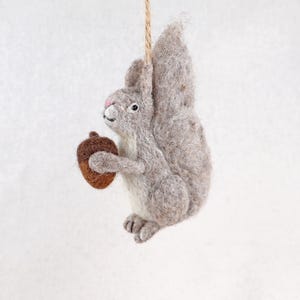 Anhänger Eichhörnchen I  Deko aus Filz I Winter I Weihnachtsbaum I Herbstdeko I Anhänger aus Filz I Waldtiere