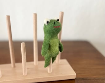 Niedliche Fingerpuppe Frosch aus Filz I Fingerspiel I Waldtiere I heimische Tiere I Spielzeug Montessori I Geschichten erzählen