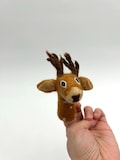 Finger puppet deer made of felt I Finger game I Forest animals I Deer made of felt