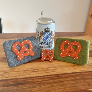 Brezel Tasche I Filztasche I Trachten Clutch I Dirndltasche I Dirndl Breze I Trachten Accessoire I Trachten Geldbeutel I Geldbörse Filz