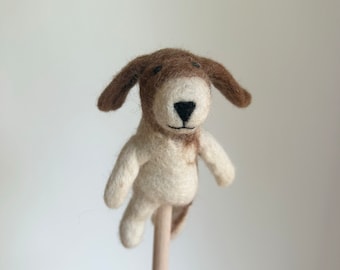 Niedliche Fingerpuppe Beagle Hund aus Filz I Fingerspiel I Bauernhoftier I Hunde I Spielzeug Montessori I Geschichten erzählen