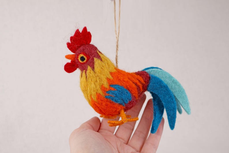 Rooster String Rooster Pendant I Easter Decoration I Christmas Decoration I Winter I ...