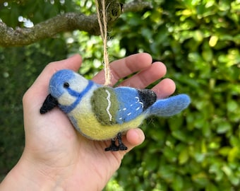 Anhänger Blaumeise Ostderdeko Frühling Christbaumschmuck Weihnachtsdeko Winterdeko Weihnachtsbaum