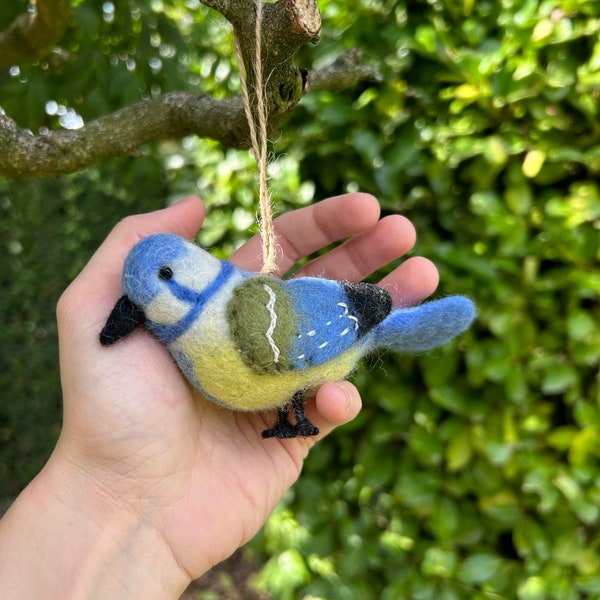 Anhänger Blaumeise Ostderdeko Frühling Christbaumschmuck Weihnachtsdeko Winterdeko Weihnachtsbaum