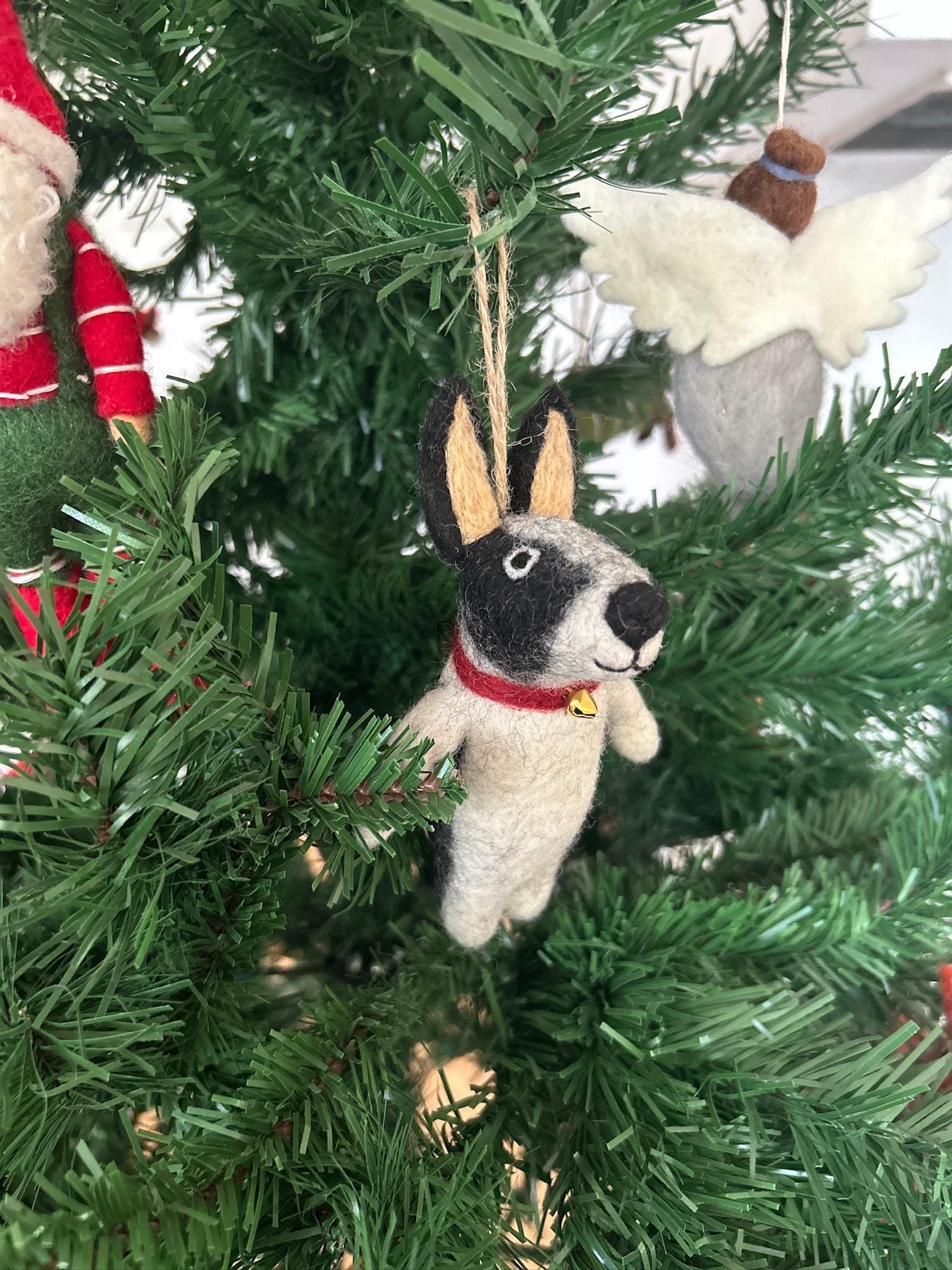 STMK 4 Stück Weihnachts Hundebandanas – Verstellbare Schals Für Große Hunde, Mit Festlichen Sprüchen